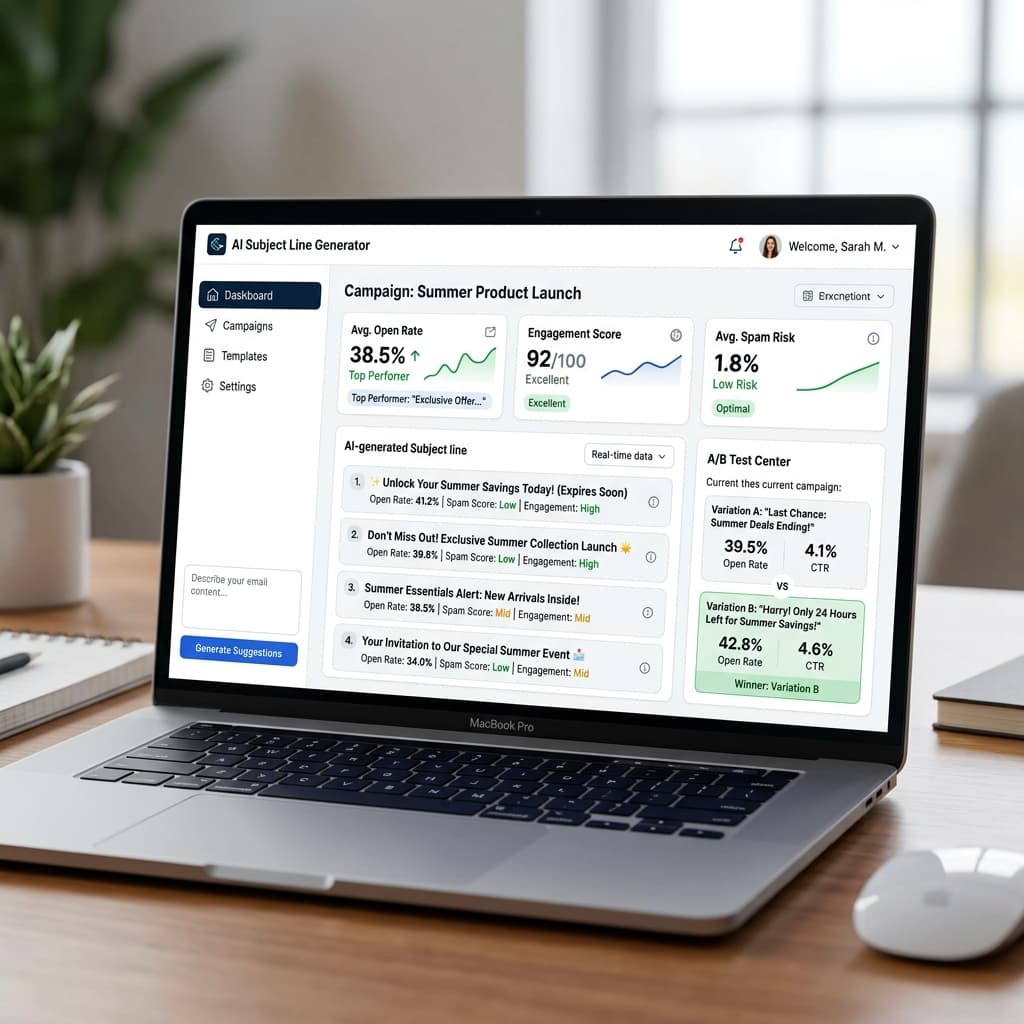 AI Product Description Generator dashboard for ecommerce listings