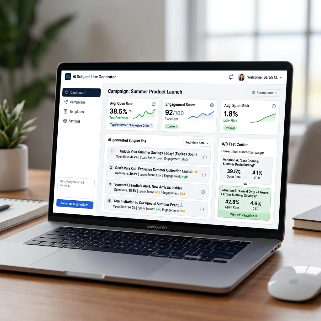 AI Product Description Generator dashboard for ecommerce listings